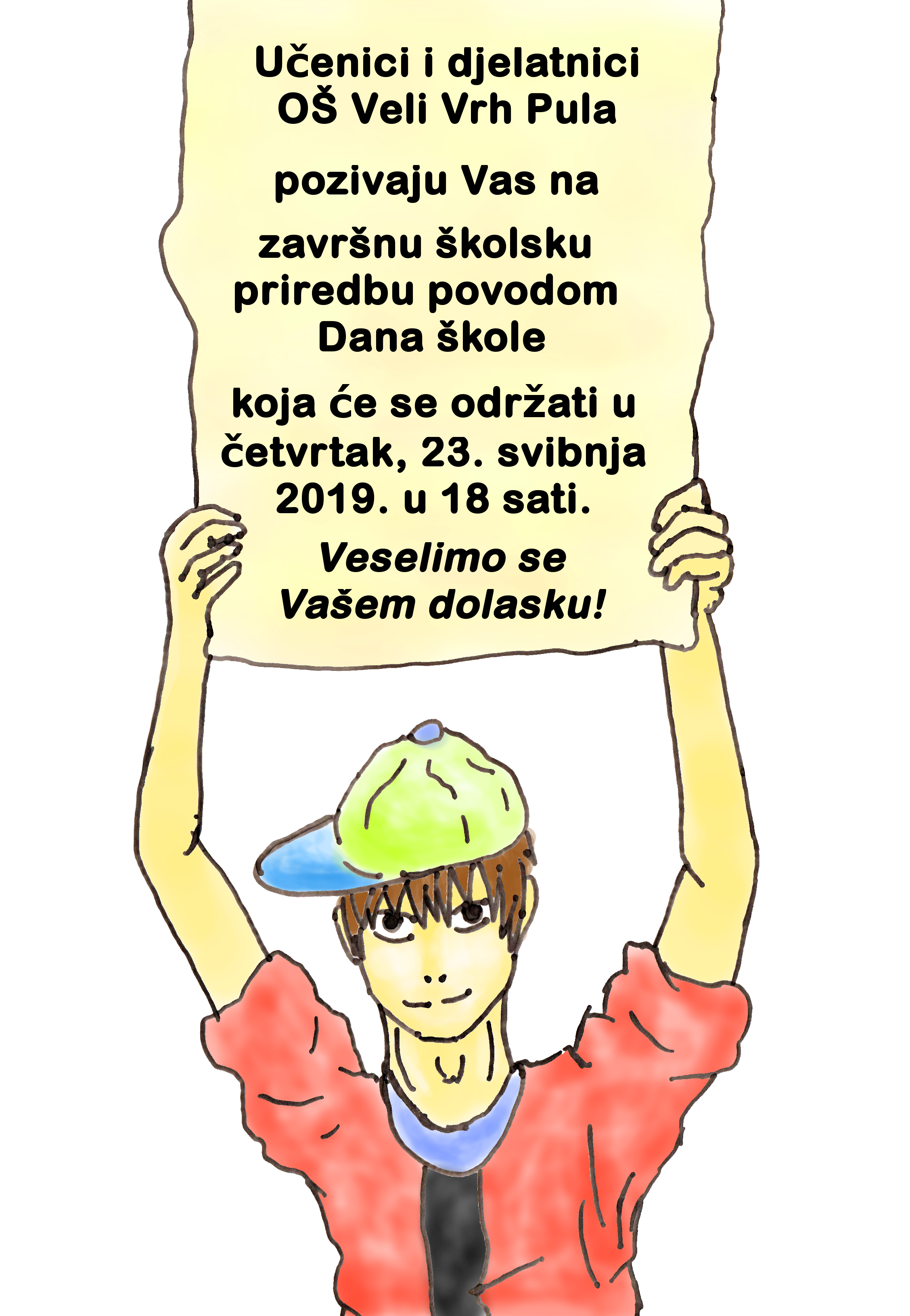 pozivnica za zavr�nu �kolsku priredbu